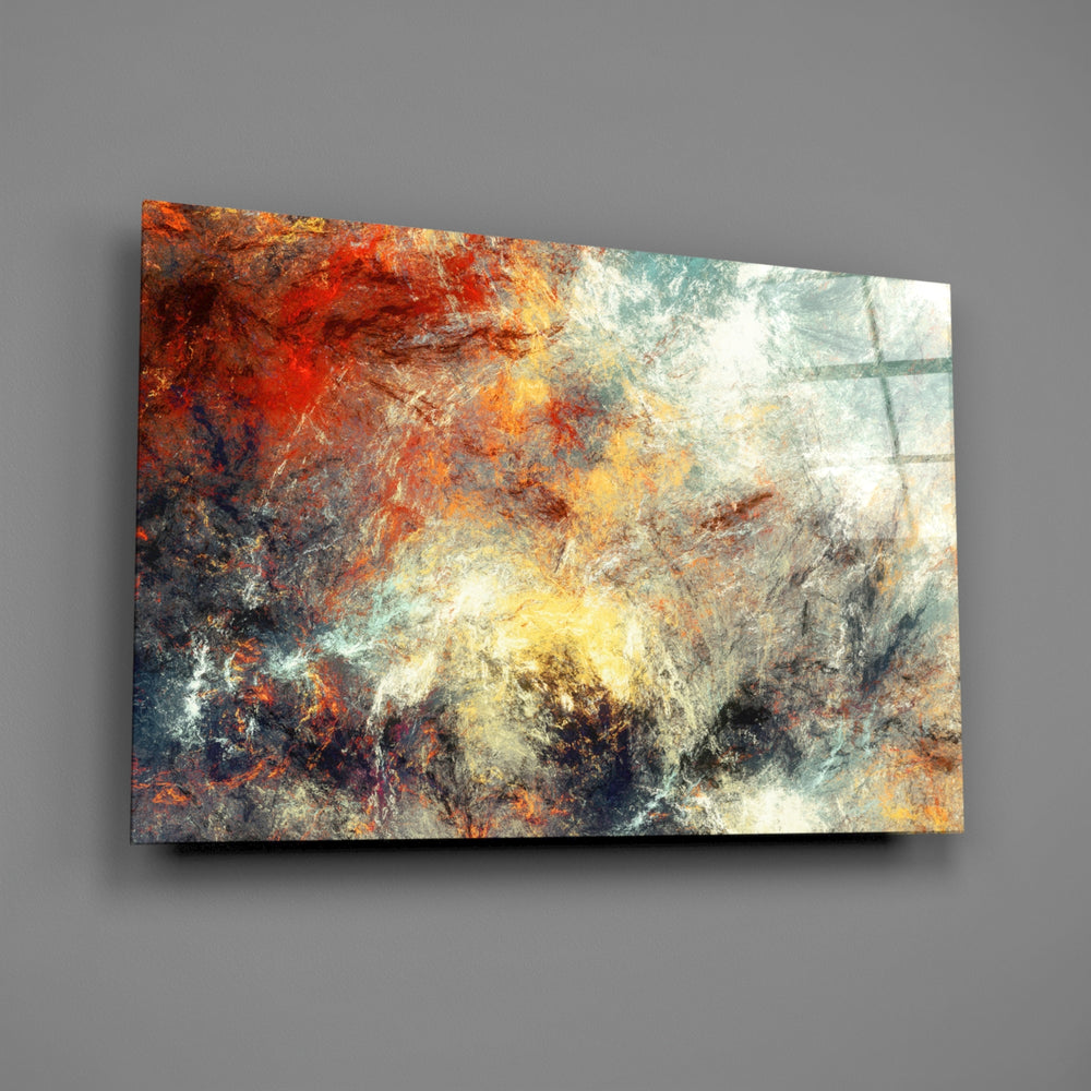 Cosmic cloud abstract bringing painterly drama to a contemporary living space