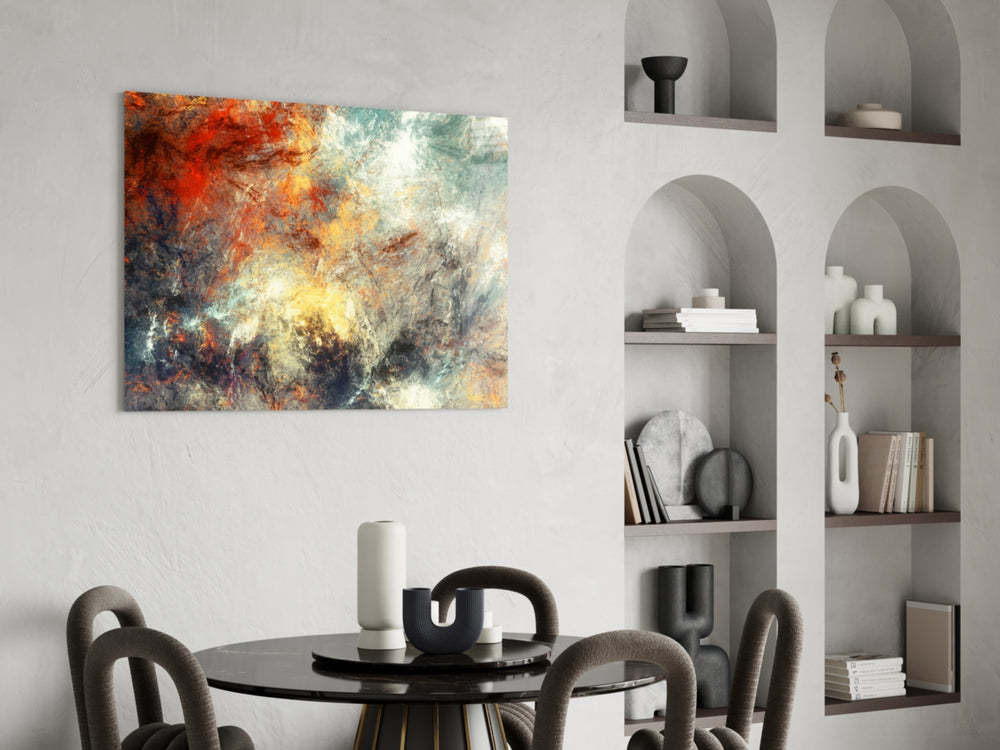 Abstract panel adding imaginative pulse to a study