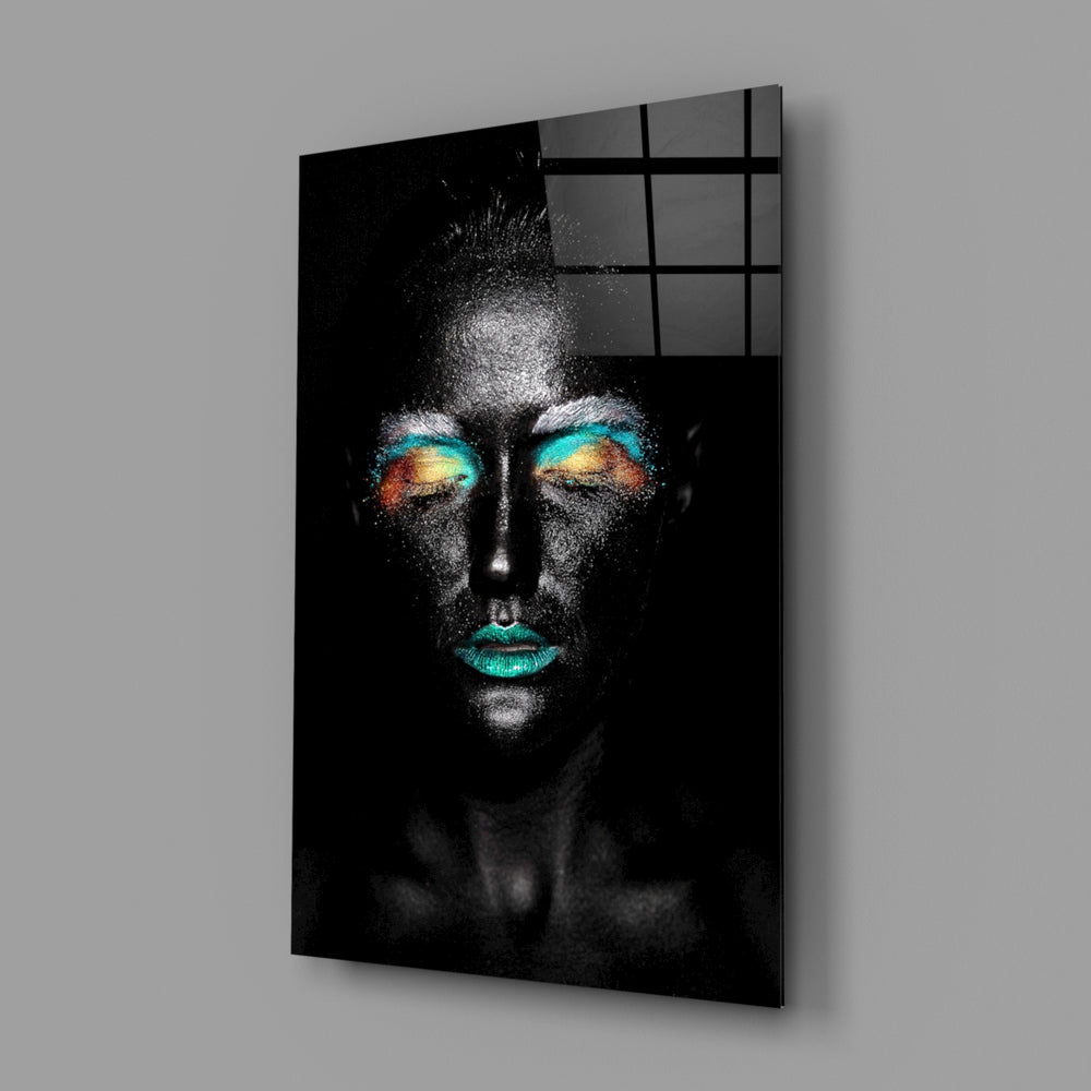 Cosmic silver portrait bringing celestial mood to a contemporary living space
