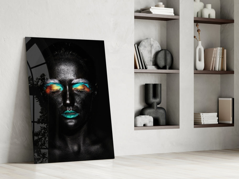 Woman glass print enhancing a dressing area with editorial mood