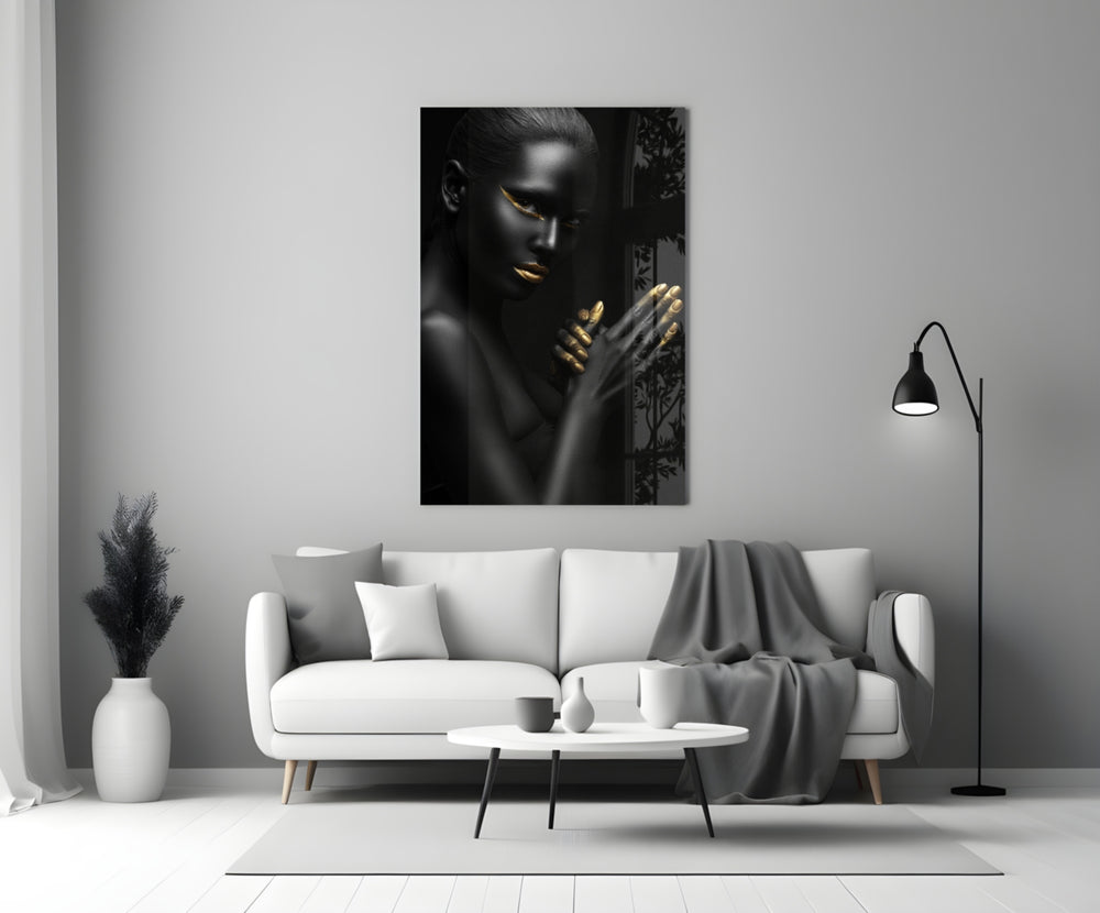 Woman panel adding couture mood to a dressing area