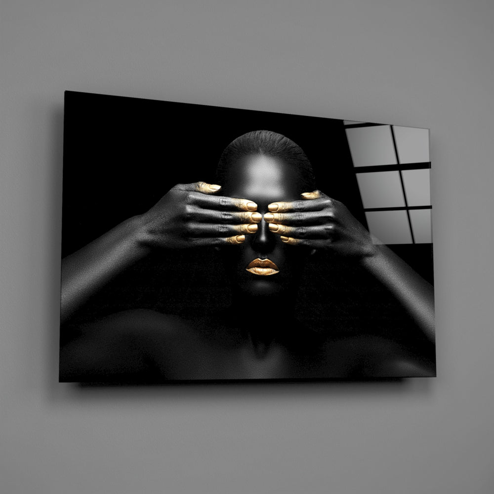 Woman panel catching warm light to reveal its gold shine