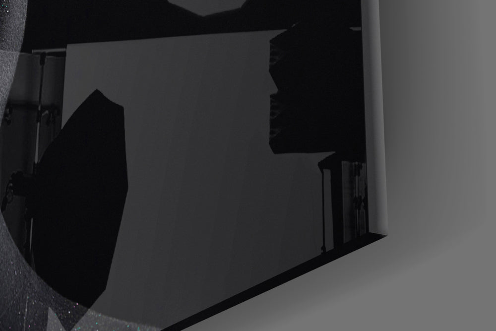 Woman artwork anchoring a gallery-inspired wall