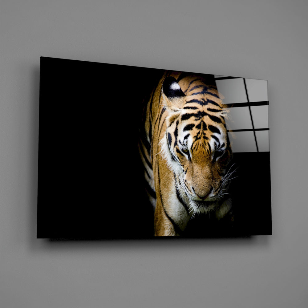 Bengal tiger panel bringing predator authority to a contemporary living space