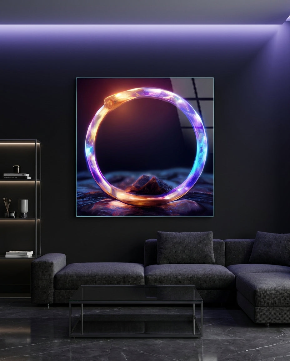 The Ring Glass Wall Art || Designer Collection