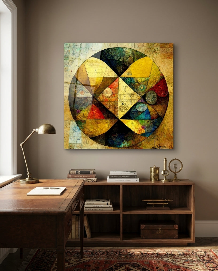 Sphere Glass Wall Art || Designer Collection