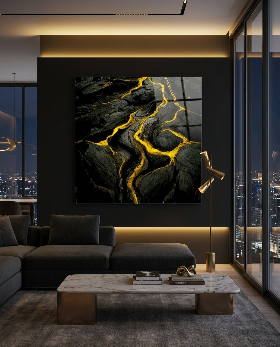 Lava Glass Wall Art || Designer Collection