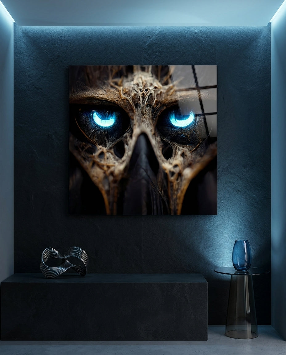 Bravery in The Eyes Glass Wall Art || Designers Collection