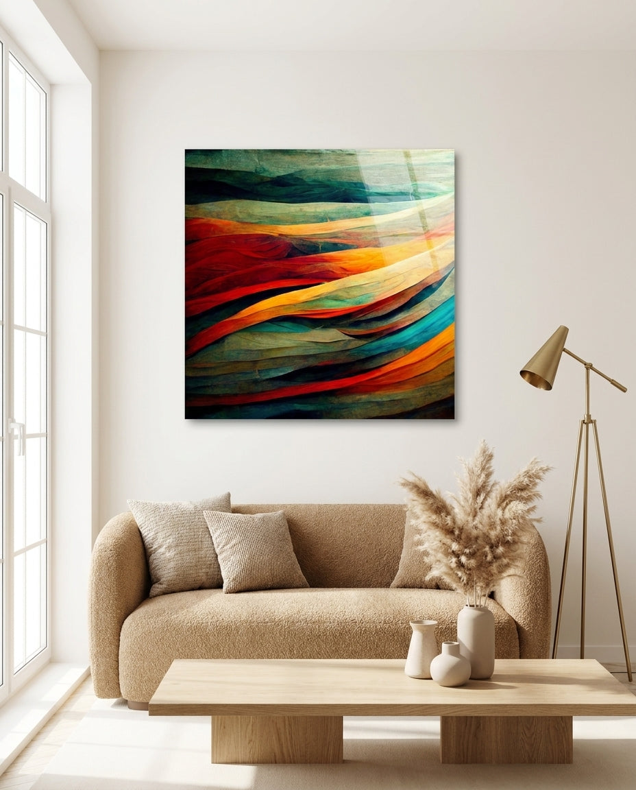 Flow Glass Wall Art || Designers Collection