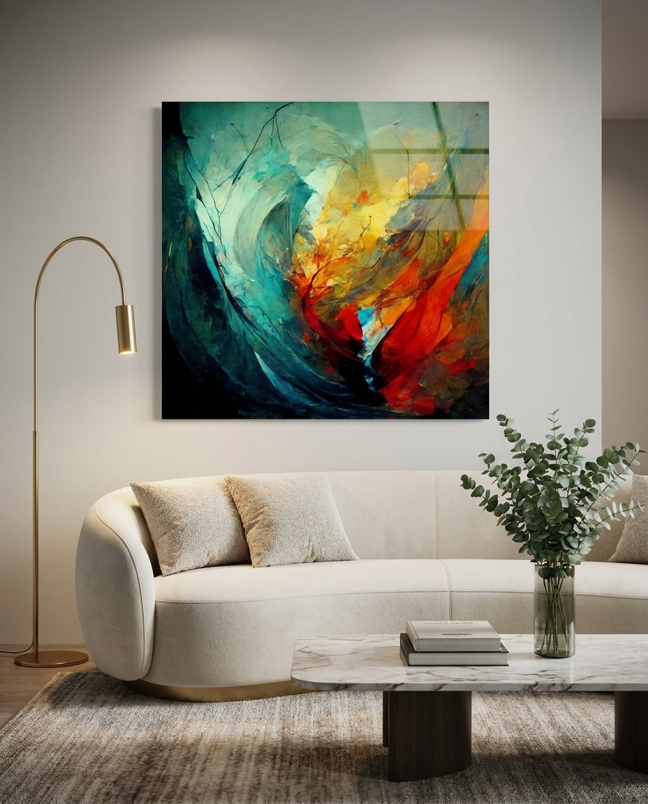 Color Jungle Glass Wall Art || Designers Collection