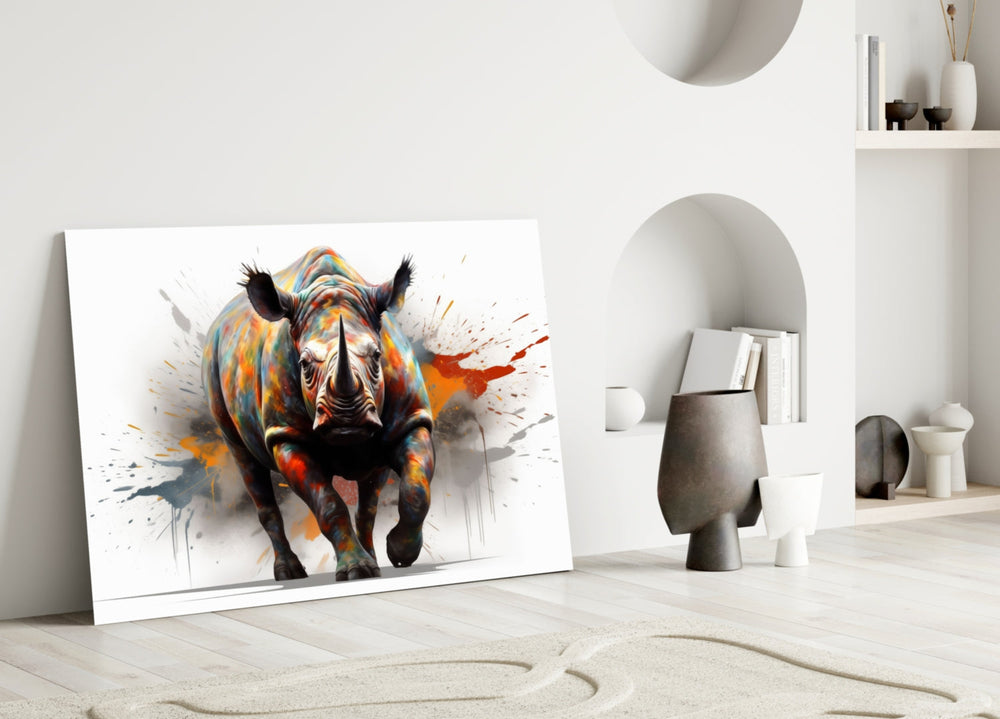 Power of Colors artwork styled in a luxury living room