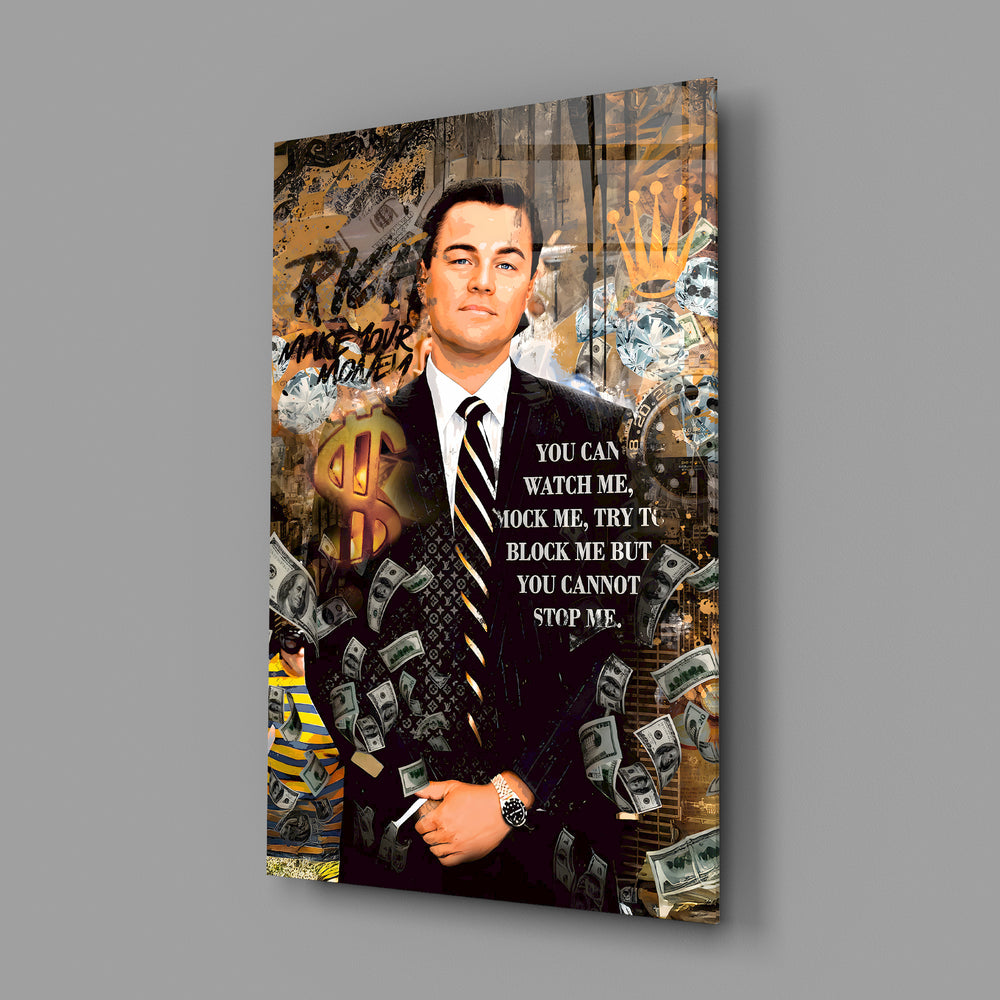 Designer-collection cinema panel anchoring a creative office wall
