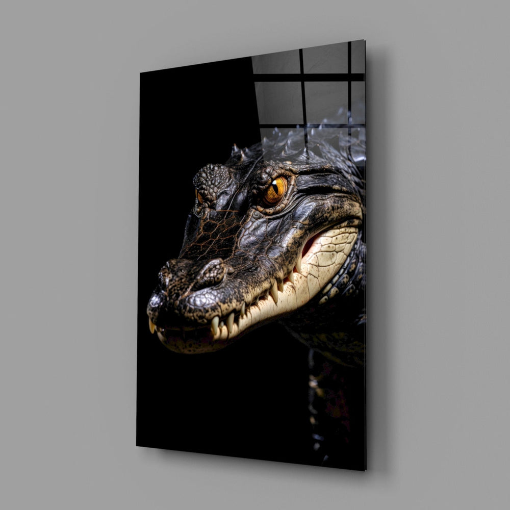 Designer-collection wildlife panel anchoring a man-cave wall