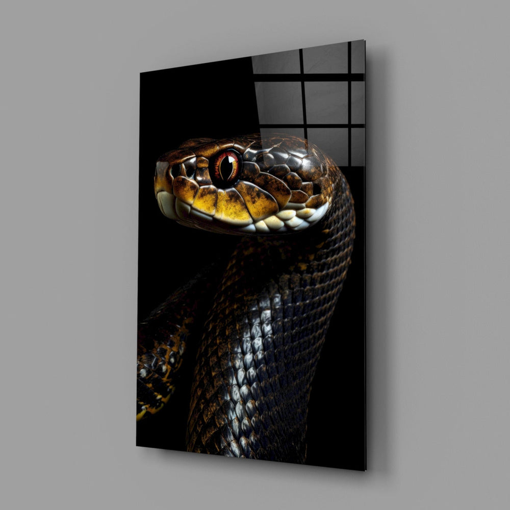 Designer-collection wildlife panel anchoring a man-cave wall