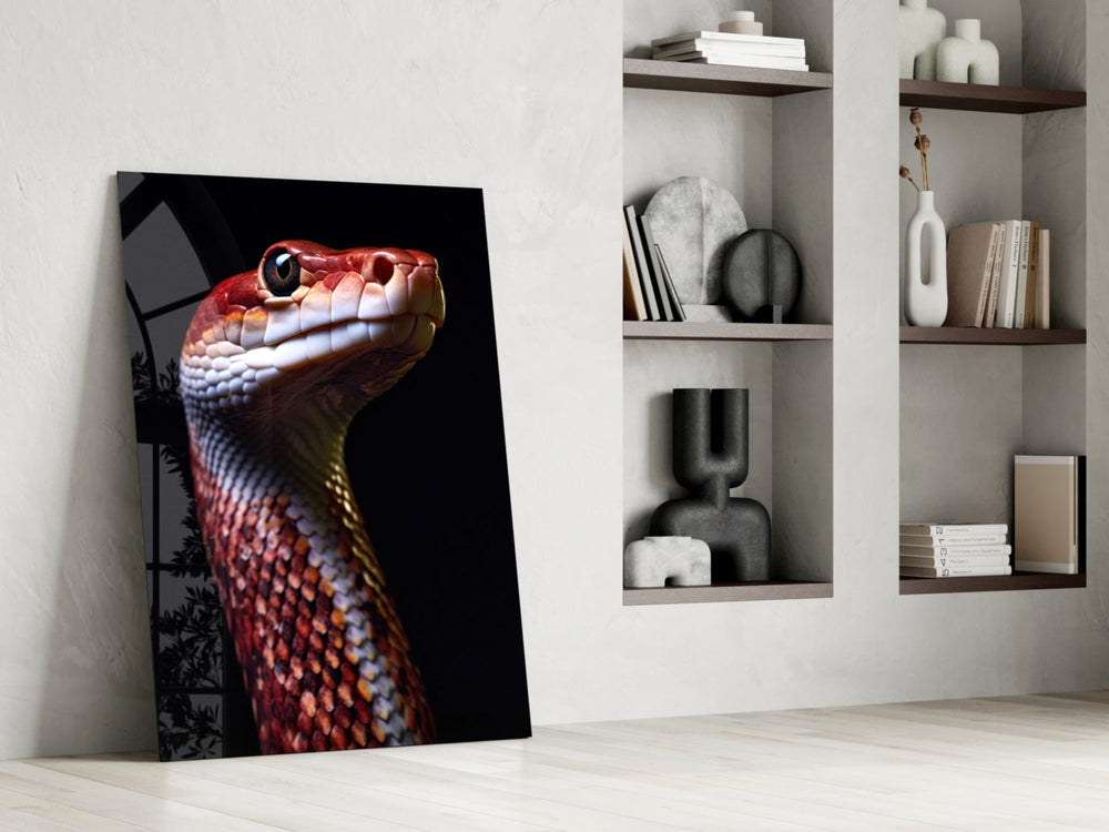 Predator panel against a moody dark-painted accent wall