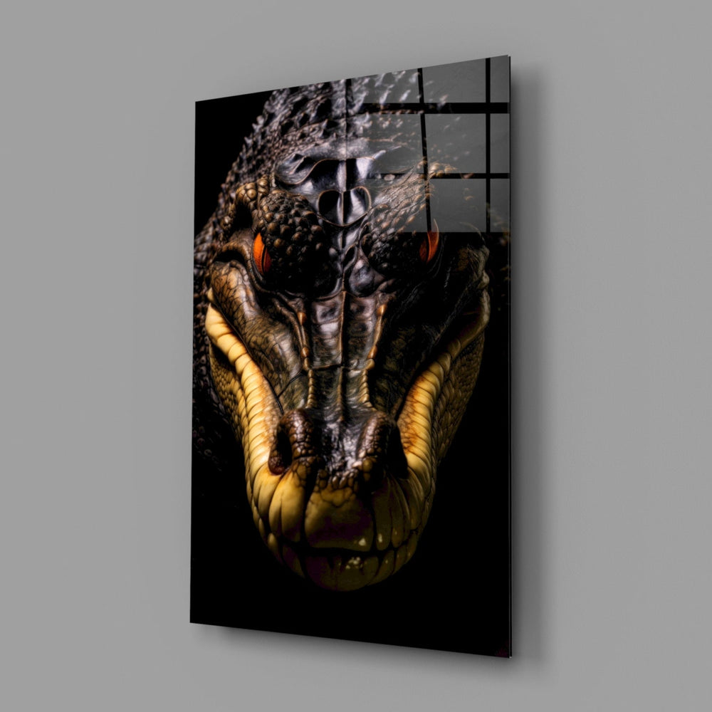 Designer-collection wildlife panel anchoring a man-cave wall