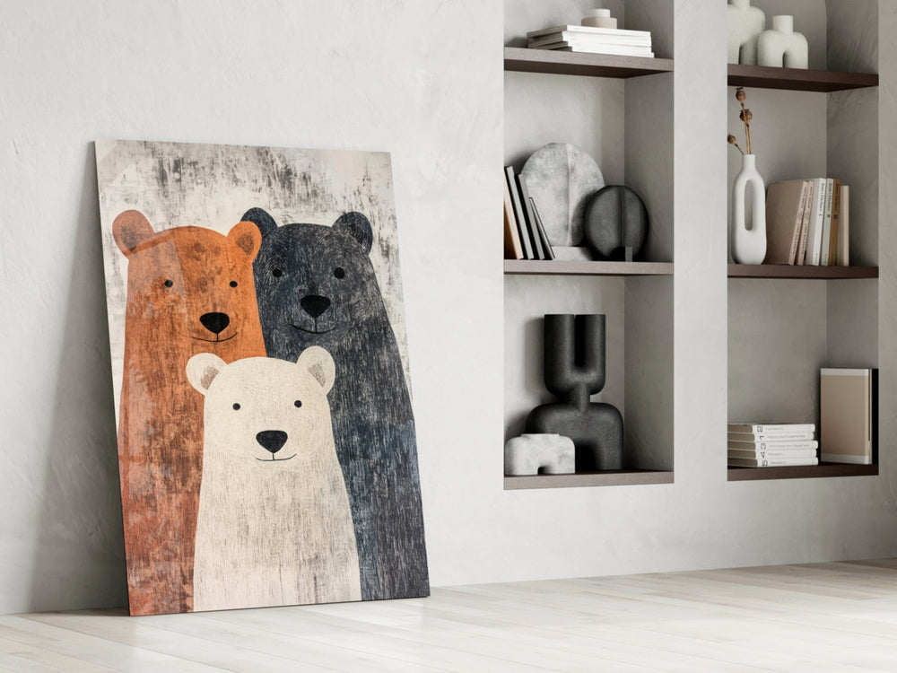Children's panel against a soft-painted accent wall