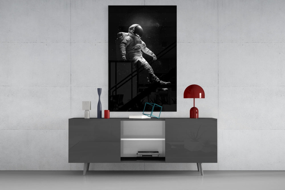 Loneliness in Space panel catching low light to reveal starfield detail