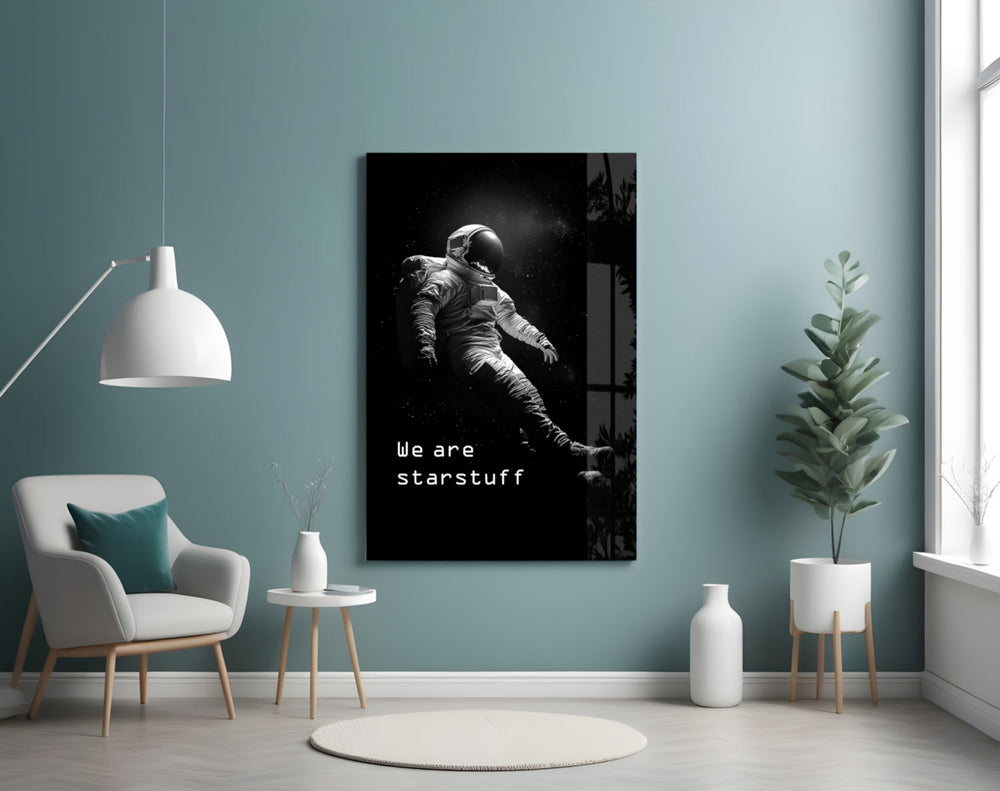 Loneliness in Space artwork styled in a teen's bedroom interior