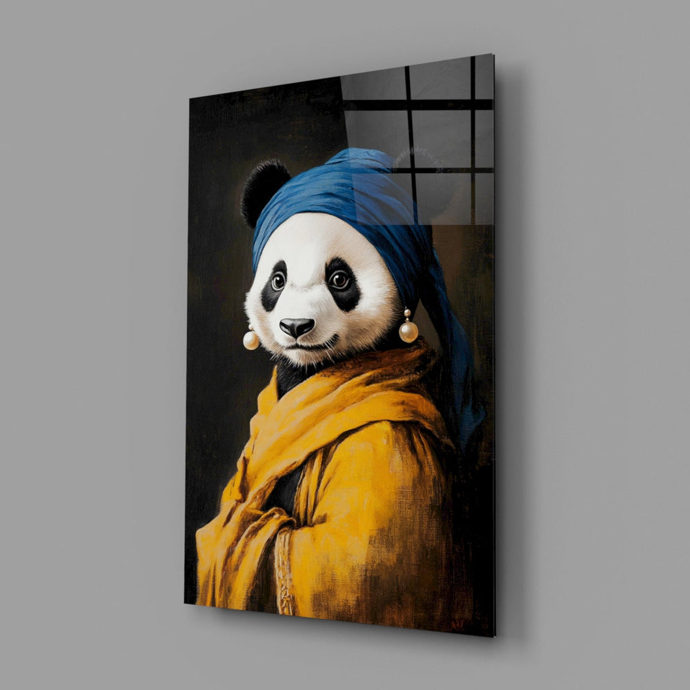 Designer-collection art-history panel anchoring a modern living room wall