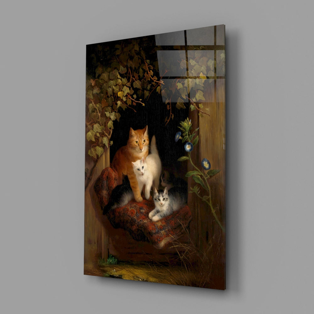 Designer-collection Old-Master panel anchoring a country-cottage wall