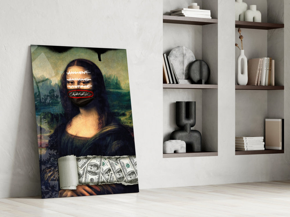Mona Lisa twist panel against a moody dark-painted accent wall