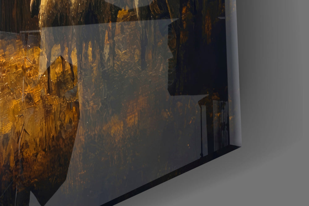 Designer-collection artwork in a faith-leaning home interior