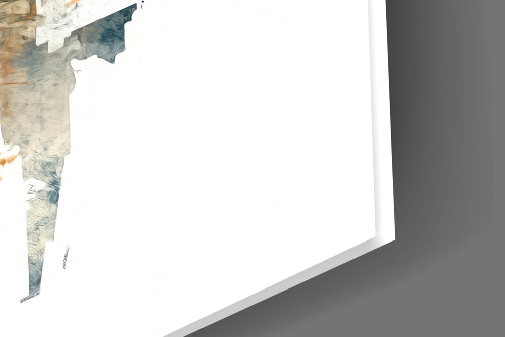 Designer-collection artwork in a faith-leaning home interior