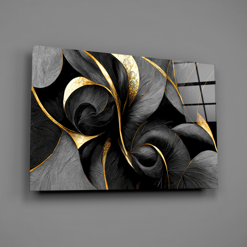 Curves Glass Wall Art || Designer Collection