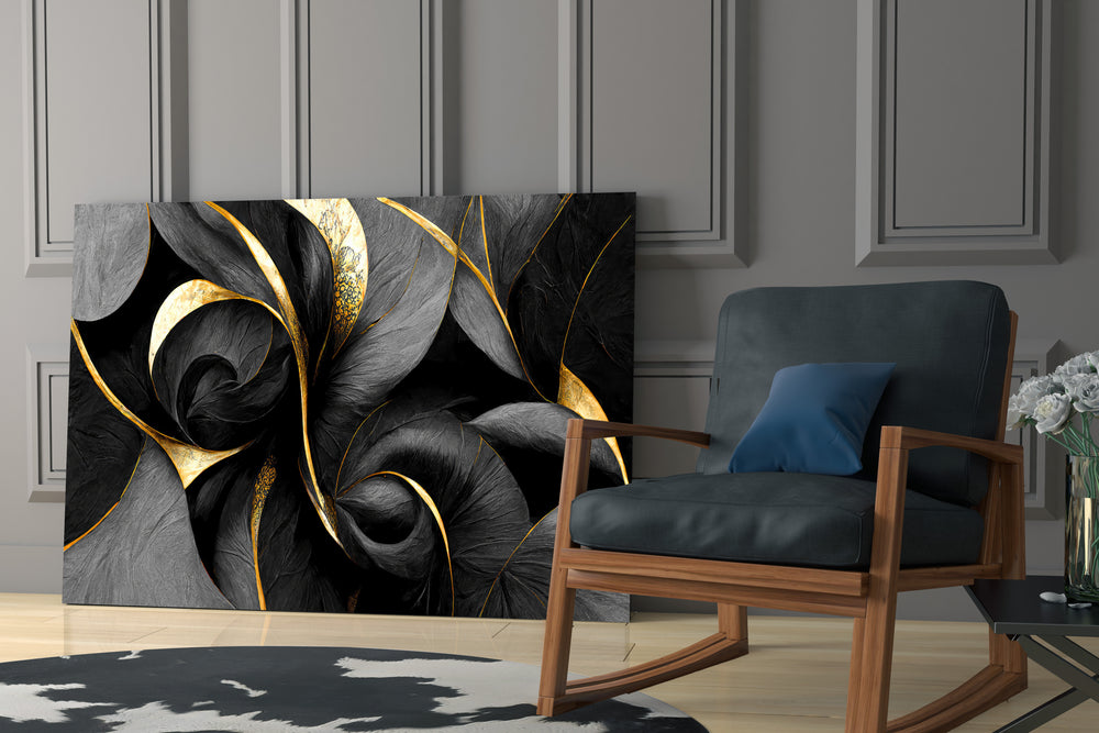 Curves Glass Wall Art || Designer Collection