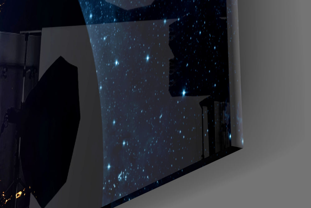 Documentary space-archive glass wall art in heritage library