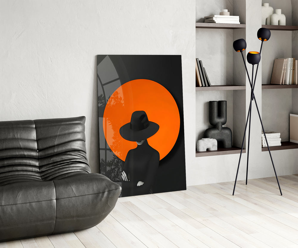 Film-poster cinematic glass wall art in heritage stairwell