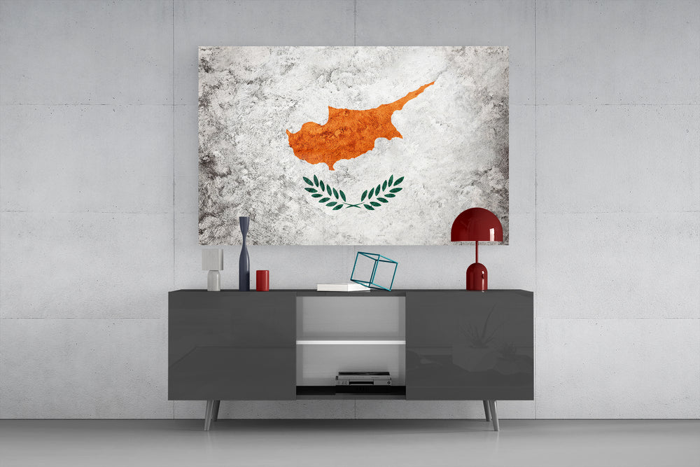 Byzantine-imperial cinematic glass wall art in private library