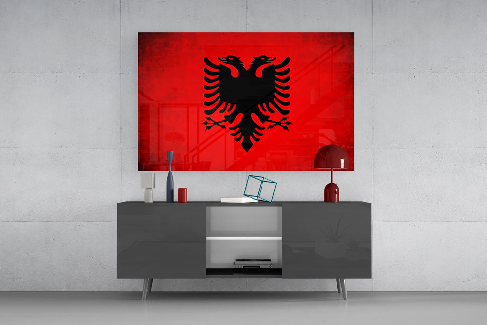 Hollywood icons fantasy cinematic glass wall art in masculine-luxe study