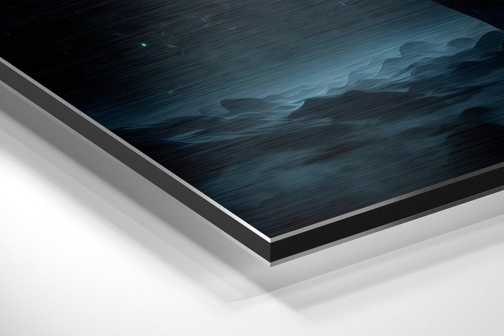 Man Brushed Aluminum Dibond Wall Art.