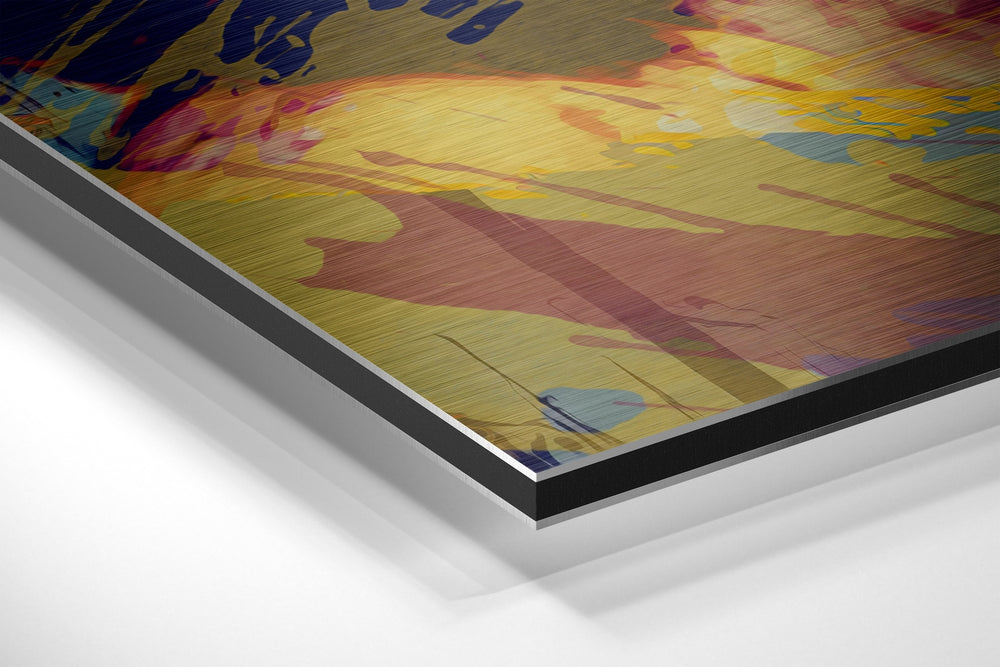Silver Screen Blonde Brushed Aluminum Dibond Wall Art