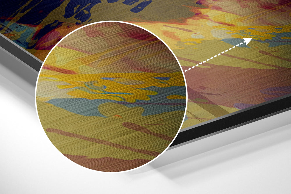 Silver Screen Blonde Brushed Aluminum Dibond Wall Art