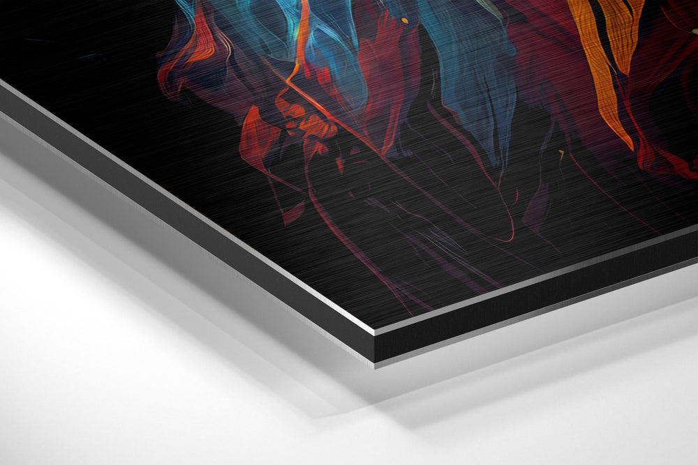 Lion Brushed Aluminum Dibond Wall Art.