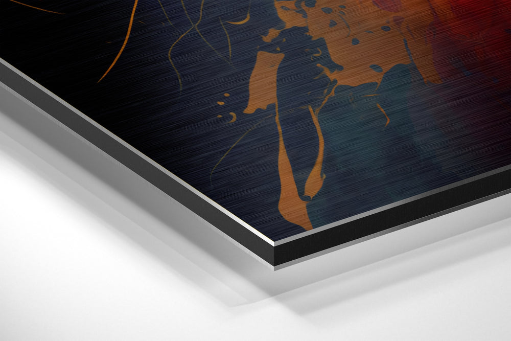 Lion Brushed Aluminum Dibond Wall Art.
