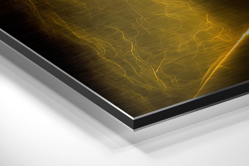Revenge in His Eyes Brushed Aluminum Dibond Wall Art.