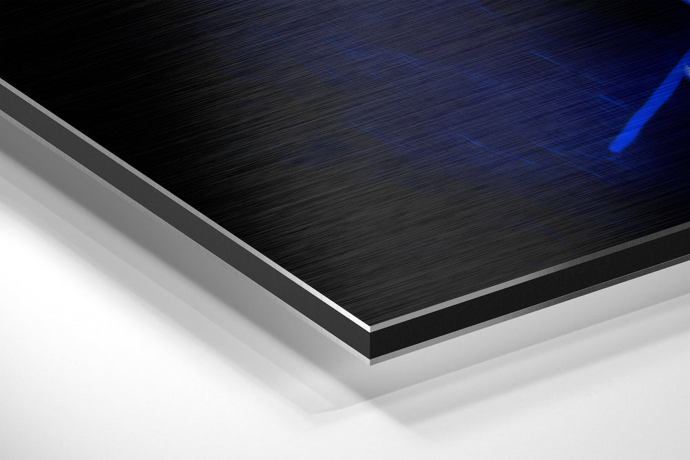 Revenge in His Eyes Brushed Aluminum Dibond Wall Art.