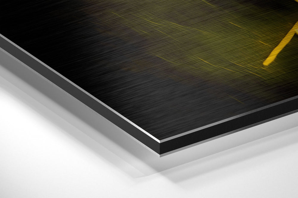 Revenge in His Eyes Brushed Aluminum Dibond Wall Art.