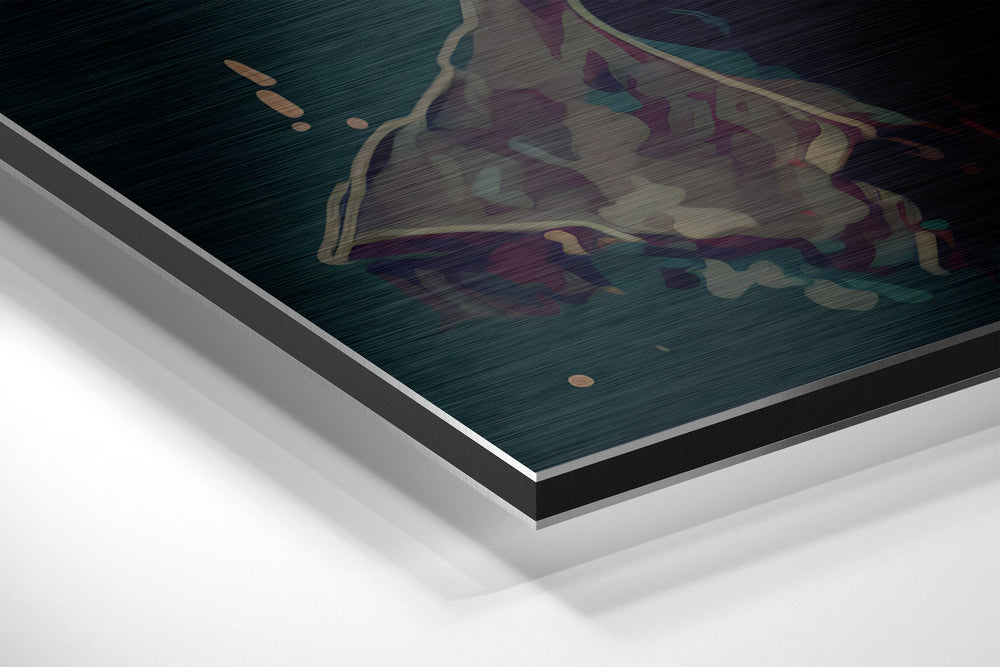 Underground Boxing Brushed Aluminum Dibond Wall Art