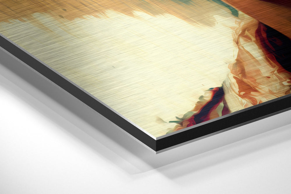 Underground Boxing Brushed Aluminum Dibond Wall Art