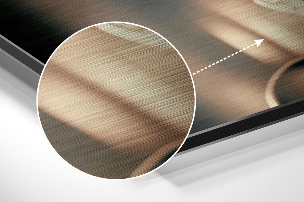 Silver Screen Blonde Brushed Aluminum Dibond Wall Art
