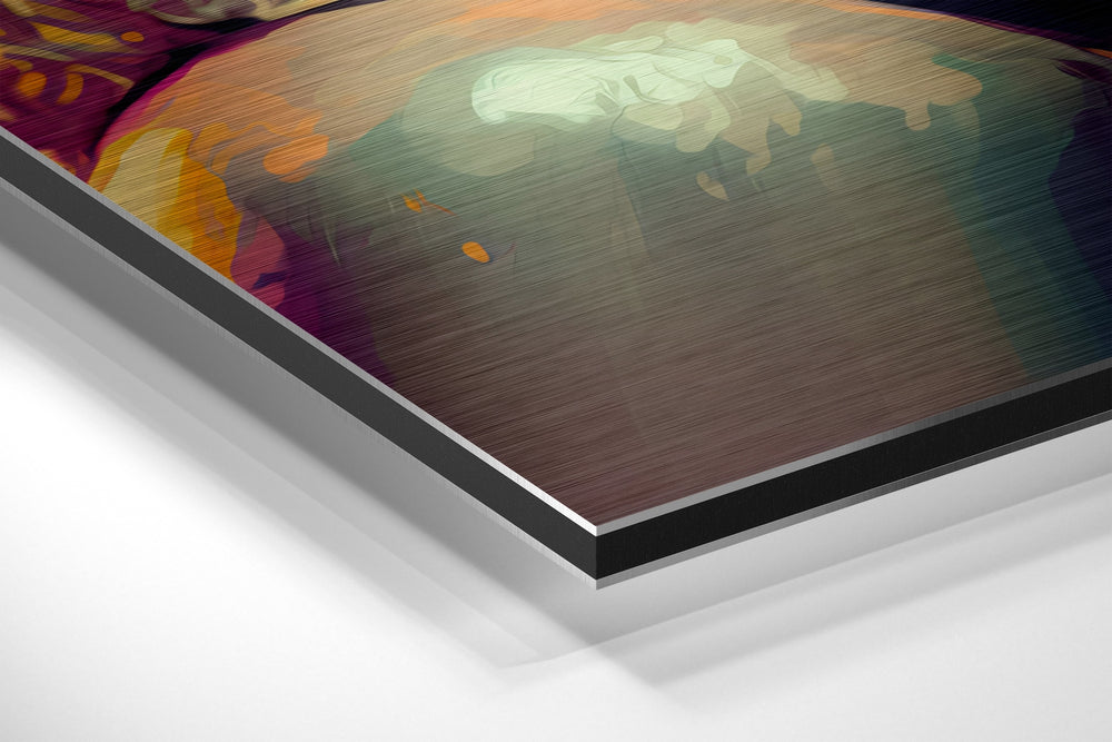Silver Screen Blonde Brushed Aluminum Dibond Wall Art