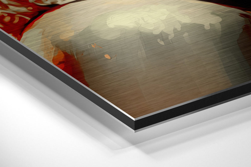 Silver Screen Blonde Brushed Aluminum Dibond Wall Art