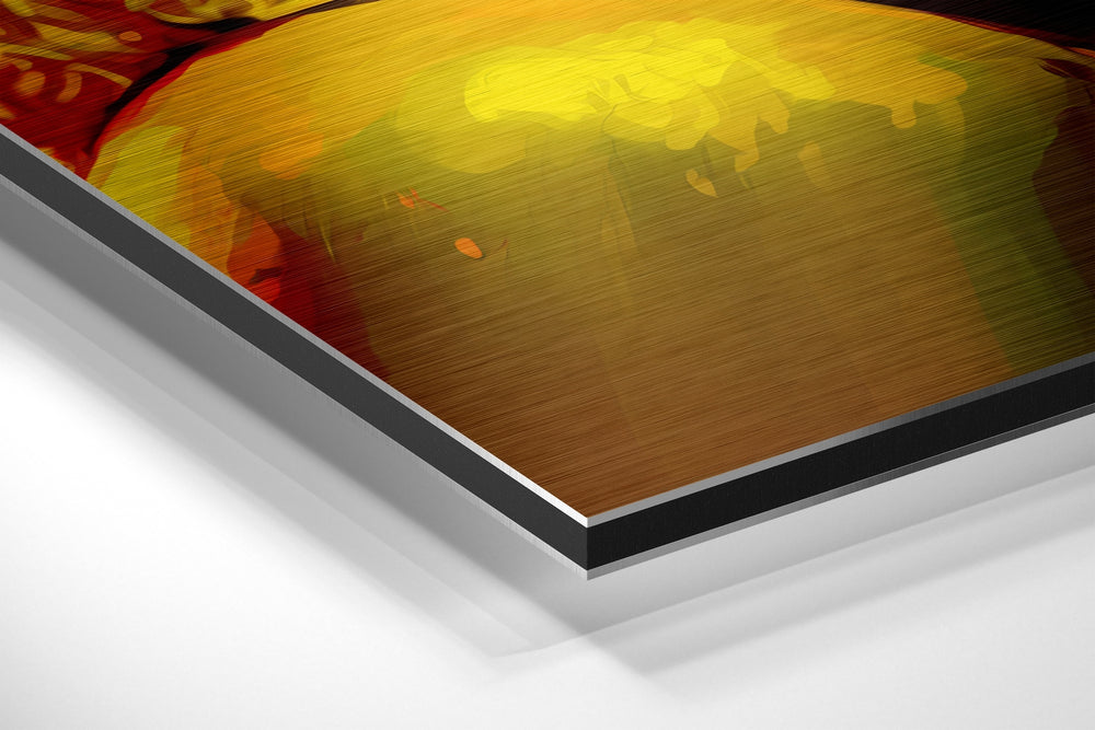 Silver Screen Blonde Brushed Aluminum Dibond Wall Art