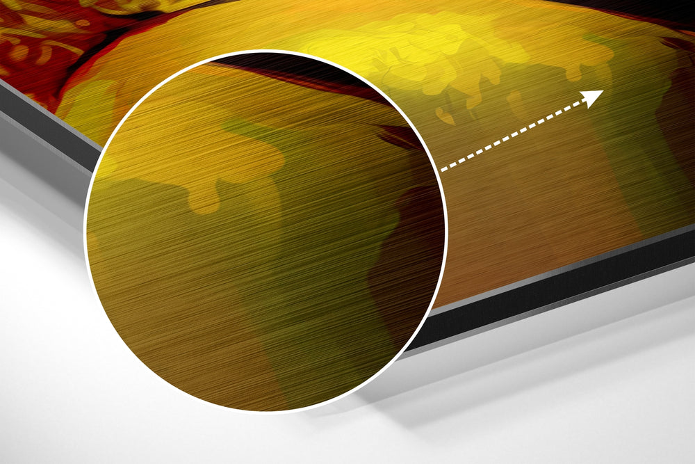 Silver Screen Blonde Brushed Aluminum Dibond Wall Art
