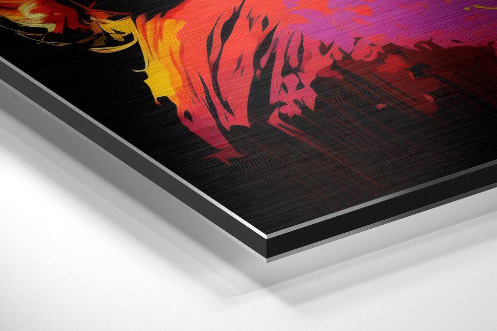 Silver Screen Blonde Brushed Aluminum Dibond Wall Art